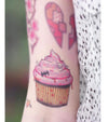 Tattooed Now! Halloween Creepy Brain Cupcake - The Makeup Armoury 